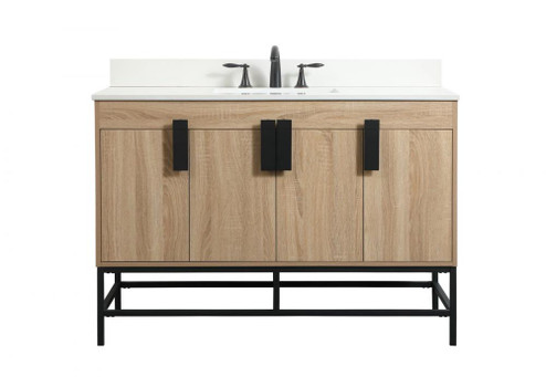 48 Inch Single Bathroom Vanity in Mango Wood with Backsplash (758|VF48848MW-BS)