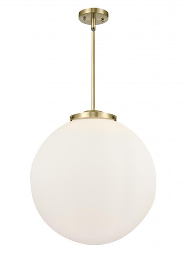Beacon - 3 Light - 18 inch - Antique Brass - Stem hung - Pendant (3442|221-3S-AB-G201-18)