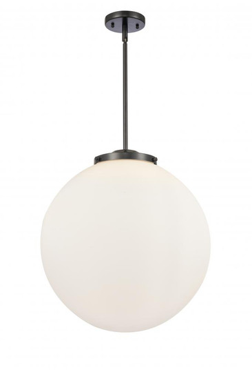 Beacon - 3 Light - 18 inch - Matte Black - Stem hung - Pendant (3442|221-3S-BK-G201-18)