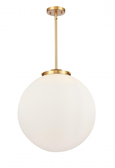 Beacon - 3 Light - 18 inch - Satin Gold - Stem hung - Pendant (3442|221-3S-SG-G201-18)