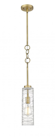 Wexford - 1 Light - 4 inch - Brushed Brass - Stem hung - Mini Pendant (3442|380-1S-BB-G381-4CL-LED)