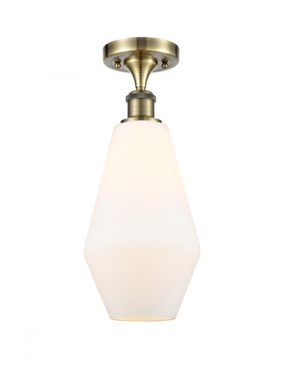 Cindyrella - 1 Light - 7 inch - Antique Brass - Semi-Flush Mount (3442|516-1C-AB-G651-7)