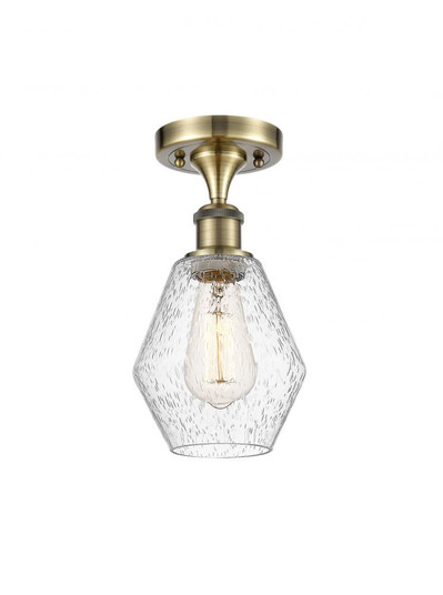 Cindyrella - 1 Light - 6 inch - Antique Brass - Semi-Flush Mount (3442|516-1C-AB-G654-6-LED)