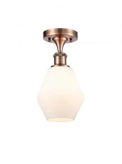 Cindyrella - 1 Light - 6 inch - Antique Copper - Semi-Flush Mount (3442|516-1C-AC-G651-6-LED)