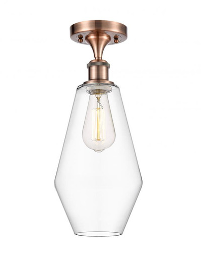 Cindyrella - 1 Light - 7 inch - Antique Copper - Semi-Flush Mount (3442|516-1C-AC-G652-7-LED)