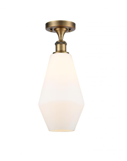 Cindyrella - 1 Light - 7 inch - Brushed Brass - Semi-Flush Mount (3442|516-1C-BB-G651-7)
