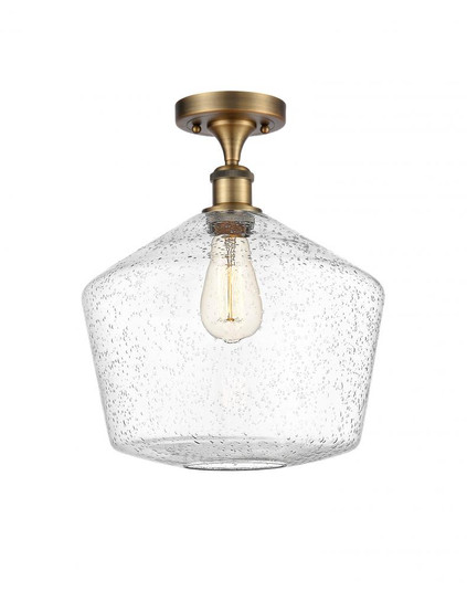 Cindyrella - 1 Light - 12 inch - Brushed Brass - Semi-Flush Mount (3442|516-1C-BB-G654-12)
