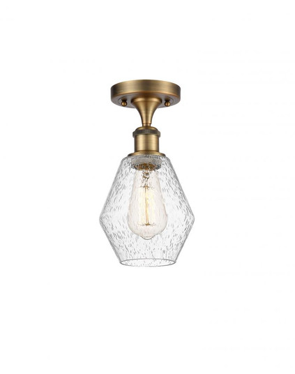 Cindyrella - 1 Light - 6 inch - Brushed Brass - Semi-Flush Mount (3442|516-1C-BB-G654-6)