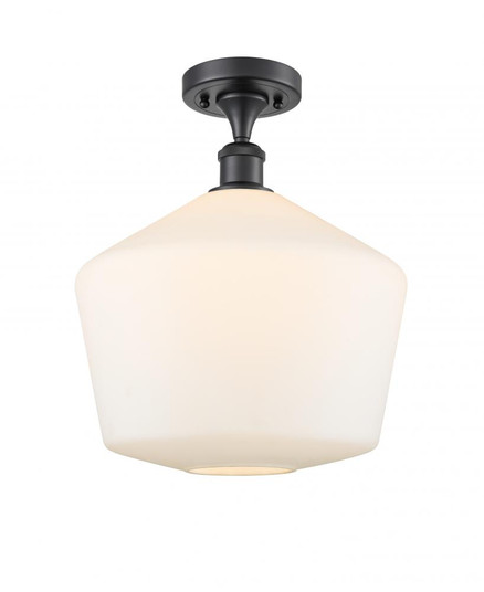 Cindyrella - 1 Light - 12 inch - Matte Black - Semi-Flush Mount (3442|516-1C-BK-G651-12-LED)