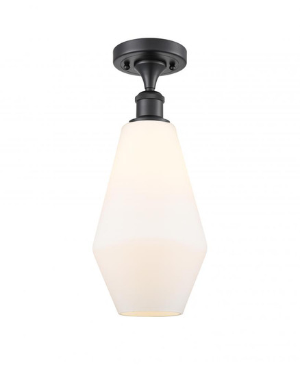 Cindyrella - 1 Light - 7 inch - Matte Black - Semi-Flush Mount (3442|516-1C-BK-G651-7)
