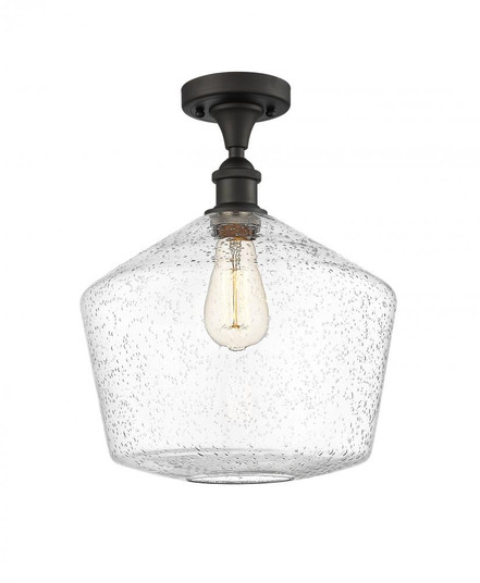 Cindyrella - 1 Light - 12 inch - Oil Rubbed Bronze - Semi-Flush Mount (3442|516-1C-OB-G654-12-LED)