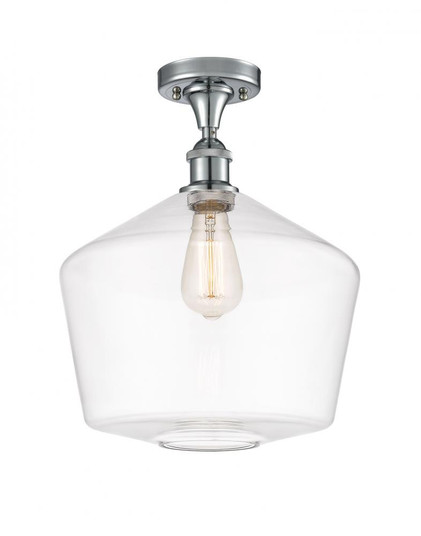 Cindyrella - 1 Light - 12 inch - Polished Chrome - Semi-Flush Mount (3442|516-1C-PC-G652-12-LED)