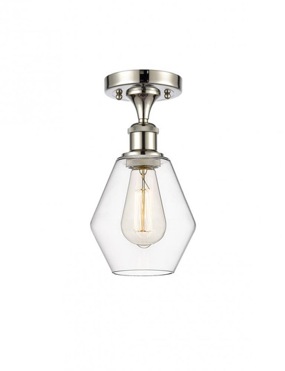 Cindyrella - 1 Light - 6 inch - Polished Nickel - Semi-Flush Mount (3442|516-1C-PN-G652-6)