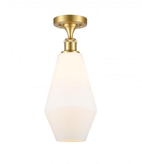 Cindyrella - 1 Light - 7 inch - Satin Gold - Semi-Flush Mount (3442|516-1C-SG-G651-7-LED)