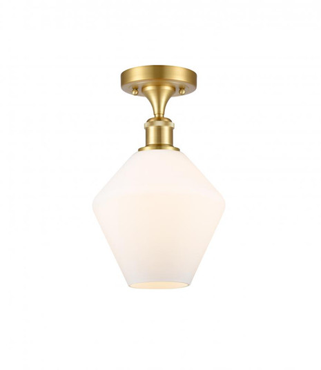 Cindyrella - 1 Light - 8 inch - Satin Gold - Semi-Flush Mount (3442|516-1C-SG-G651-8-LED)