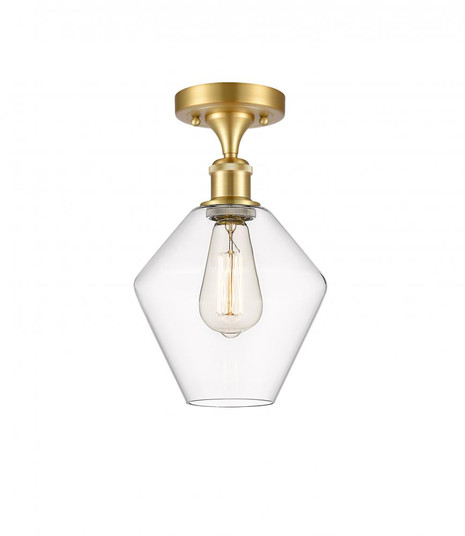 Cindyrella - 1 Light - 8 inch - Satin Gold - Semi-Flush Mount (3442|516-1C-SG-G652-8-LED)
