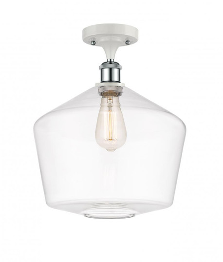 Cindyrella - 1 Light - 12 inch - White Polished Chrome - Semi-Flush Mount (3442|516-1C-WPC-G652-12-LED)