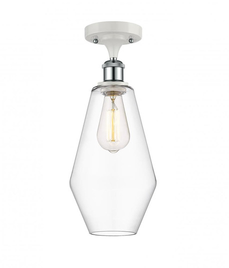 Cindyrella - 1 Light - 7 inch - White Polished Chrome - Semi-Flush Mount (3442|516-1C-WPC-G652-7)