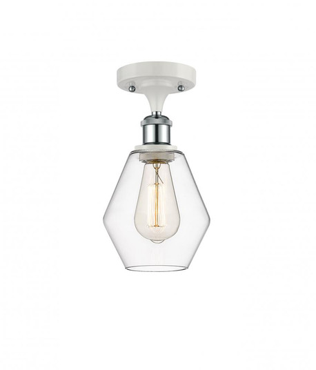 Cindyrella - 1 Light - 6 inch - White Polished Chrome - Semi-Flush Mount (3442|516-1C-WPC-G652-6-LED)