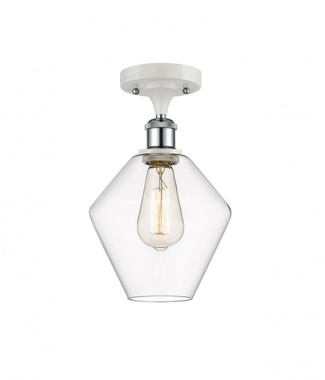 Cindyrella - 1 Light - 8 inch - White Polished Chrome - Semi-Flush Mount (3442|516-1C-WPC-G652-8-LED)