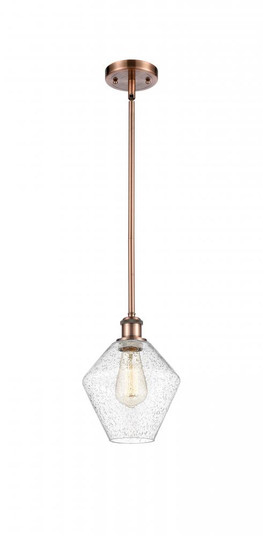 Cindyrella - 1 Light - 8 inch - Antique Copper - Mini Pendant (3442|516-1S-AC-G654-8-LED)