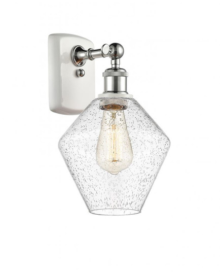 Cindyrella - 1 Light - 8 inch - White Polished Chrome - Sconce (3442|516-1W-WPC-G654-8-LED)