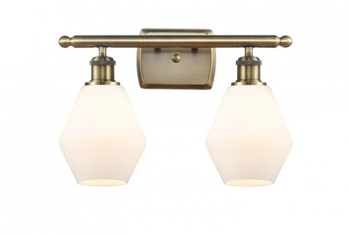 Cindyrella - 2 Light - 16 inch - Antique Brass - Bath Vanity Light (3442|516-2W-AB-G651-6)