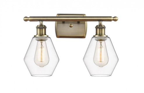 Cindyrella - 2 Light - 16 inch - Antique Brass - Bath Vanity Light (3442|516-2W-AB-G652-6)