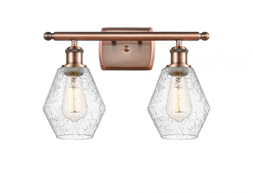 Cindyrella - 2 Light - 16 inch - Antique Copper - Bath Vanity Light (3442|516-2W-AC-G654-6-LED)