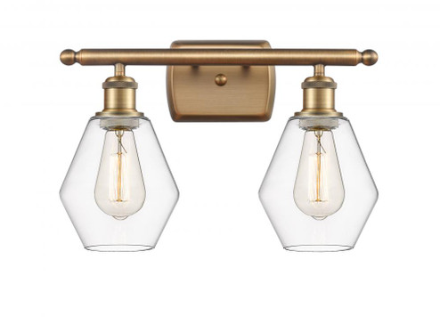 Cindyrella - 2 Light - 16 inch - Brushed Brass - Bath Vanity Light (3442|516-2W-BB-G652-6)