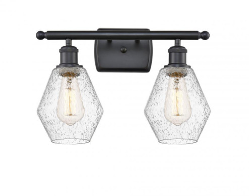 Cindyrella - 2 Light - 16 inch - Matte Black - Bath Vanity Light (3442|516-2W-BK-G654-6-LED)