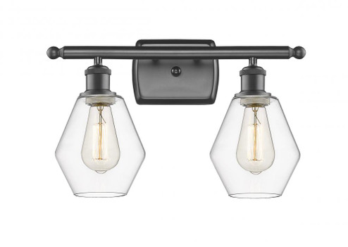 Cindyrella - 2 Light - 16 inch - Oil Rubbed Bronze - Bath Vanity Light (3442|516-2W-OB-G652-6-LED)