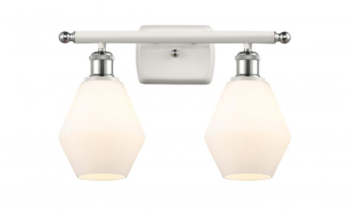 Cindyrella - 2 Light - 16 inch - White Polished Chrome - Bath Vanity Light (3442|516-2W-WPC-G651-6)