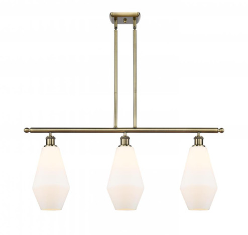 Cindyrella - 3 Light - 36 inch - Antique Brass - Stem hung - Island Light (3442|516-3I-AB-G651-7-LED)