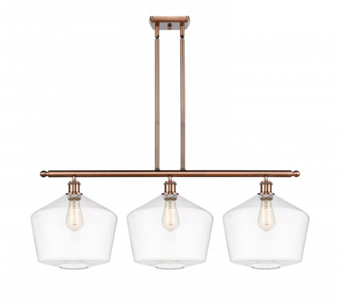 Cindyrella - 3 Light - 39 inch - Antique Copper - Stem hung - Island Light (3442|516-3I-AC-G652-12)