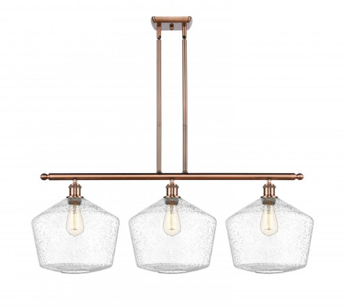 Cindyrella - 3 Light - 39 inch - Antique Copper - Stem hung - Island Light (3442|516-3I-AC-G654-12)