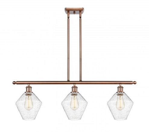Cindyrella - 3 Light - 36 inch - Antique Copper - Stem hung - Island Light (3442|516-3I-AC-G654-8)