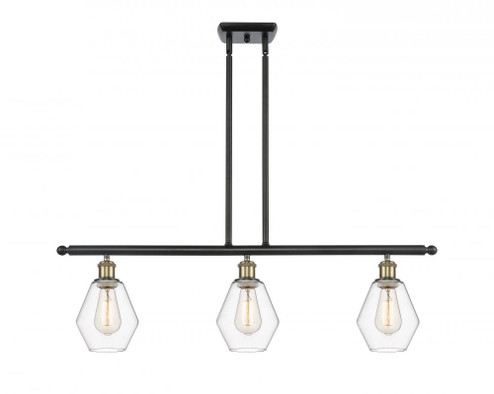 Cindyrella - 3 Light - 36 inch - Black Antique Brass - Stem hung - Island Light (3442|516-3I-BAB-G652-6-LED)