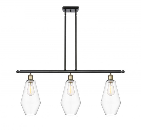 Cindyrella - 3 Light - 36 inch - Black Antique Brass - Stem hung - Island Light (3442|516-3I-BAB-G652-7-LED)