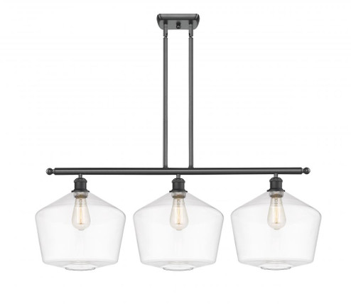 Cindyrella - 3 Light - 39 inch - Matte Black - Stem hung - Island Light (3442|516-3I-BK-G652-12-LED)