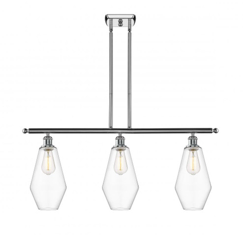 Cindyrella - 3 Light - 36 inch - Polished Chrome - Stem hung - Island Light (3442|516-3I-PC-G652-7-LED)