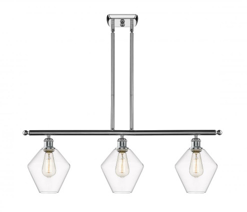 Cindyrella - 3 Light - 36 inch - Polished Chrome - Stem hung - Island Light (3442|516-3I-PC-G652-8-LED)