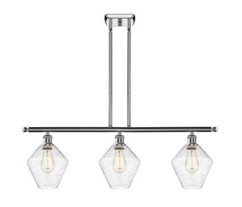 Cindyrella - 3 Light - 36 inch - Polished Chrome - Stem hung - Island Light (3442|516-3I-PC-G654-8-LED)