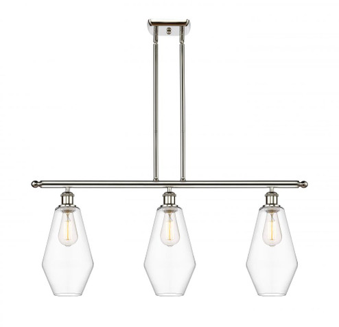 Cindyrella - 3 Light - 36 inch - Polished Nickel - Stem hung - Island Light (3442|516-3I-PN-G652-7)