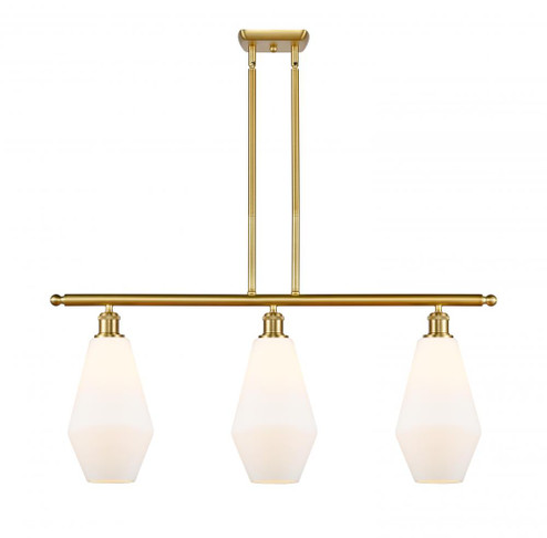 Cindyrella - 3 Light - 36 inch - Satin Gold - Stem hung - Island Light (3442|516-3I-SG-G651-7)