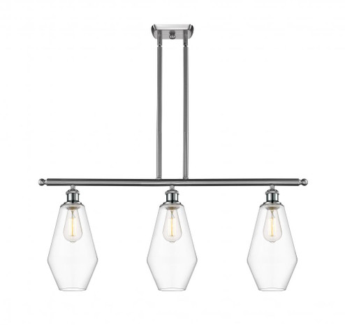 Cindyrella - 3 Light - 36 inch - Brushed Satin Nickel - Stem hung - Island Light (3442|516-3I-SN-G652-7)