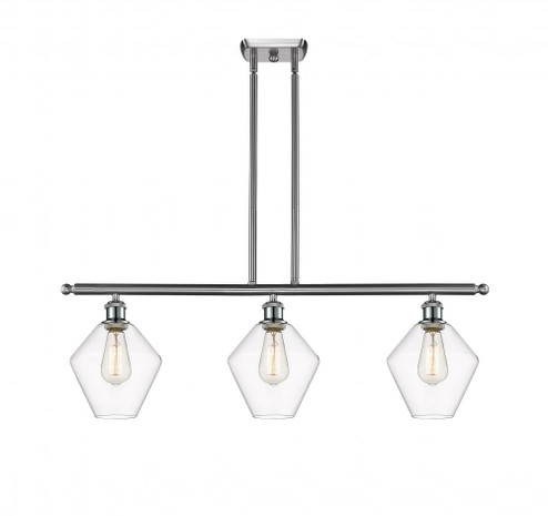 Cindyrella - 3 Light - 36 inch - Brushed Satin Nickel - Stem hung - Island Light (3442|516-3I-SN-G652-8-LED)