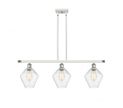 Cindyrella - 3 Light - 36 inch - White Polished Chrome - Stem hung - Island Light (3442|516-3I-WPC-G654-8-LED)