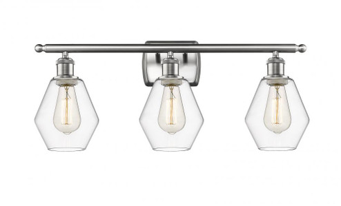 Cindyrella - 3 Light - 26 inch - Brushed Satin Nickel - Bath Vanity Light (3442|516-3W-SN-G652-6-LED)