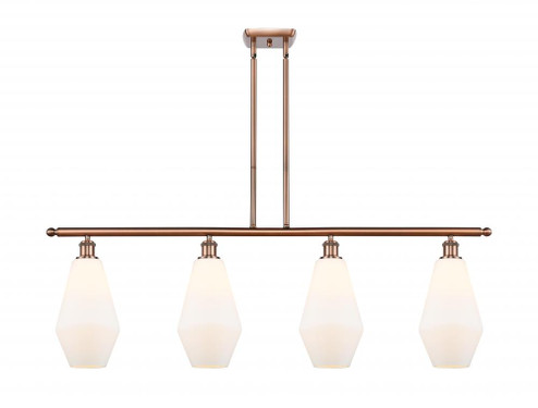 Cindyrella - 4 Light - 48 inch - Antique Copper - Stem hung - Island Light (3442|516-4I-AC-G651-7-LED)